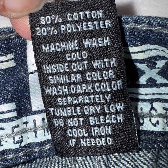 Vtg SOUTHPOLE JEANS MENS 40 34 RELAXED FIT DARK SAND BLUE NWT Y2K Hip Hop Retro - Picture 7 of 12